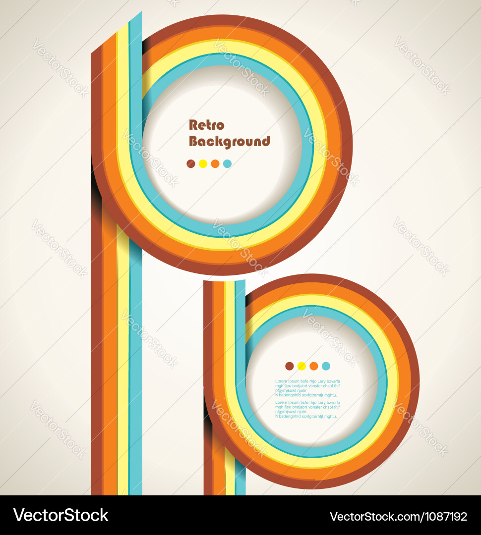 Retro Background with Text Space vector image