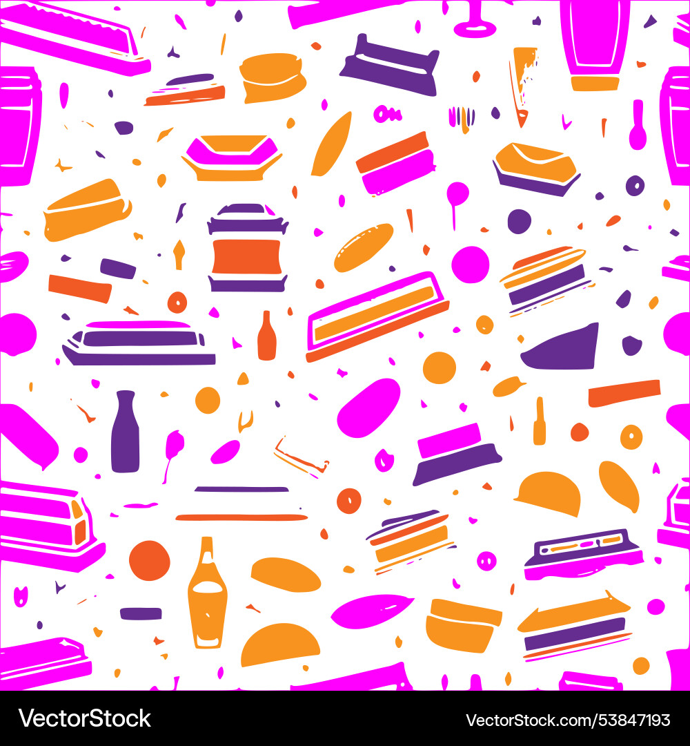 Coffin abstract pattern seamless Vector Image