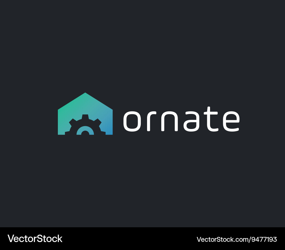 Gehäuse Minimal Logo Vektorbild