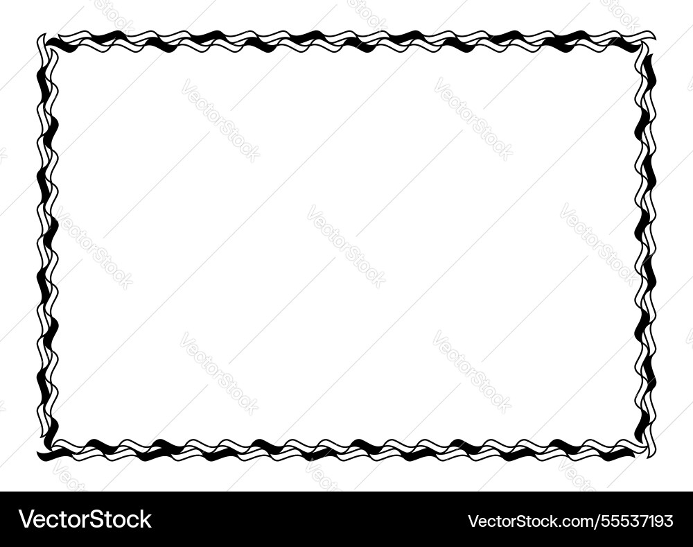 Rectangle a4 frame border graphic simple Vector Image