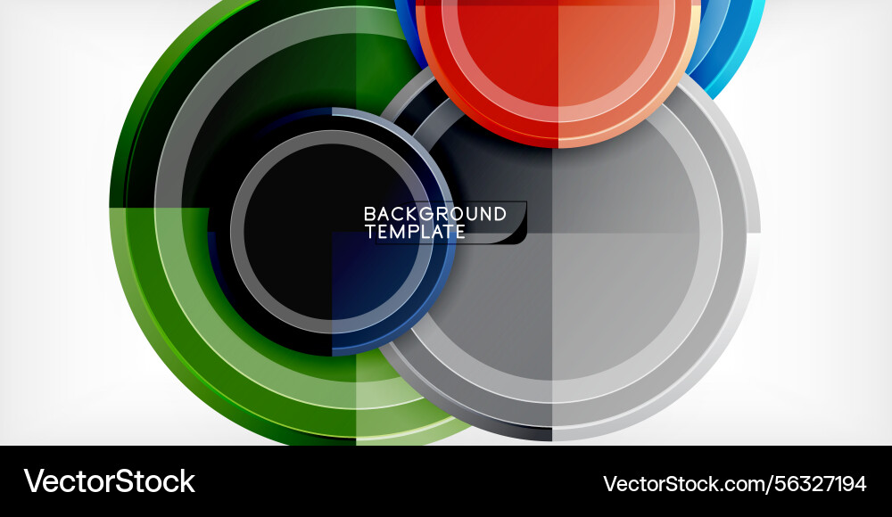 Abstract circular design features overlapping Abstract circular design features overlapping vector image