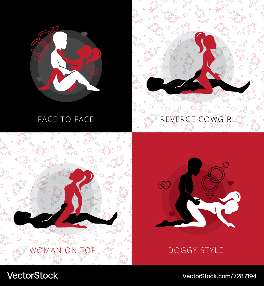 kamasutra Kama sutra love position design concept Royalty Free Vector