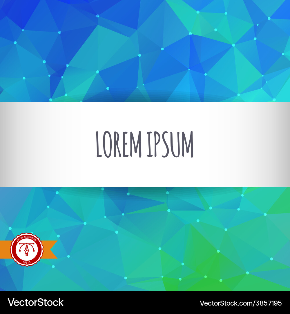 Abstract colorful triangles background Vector Image