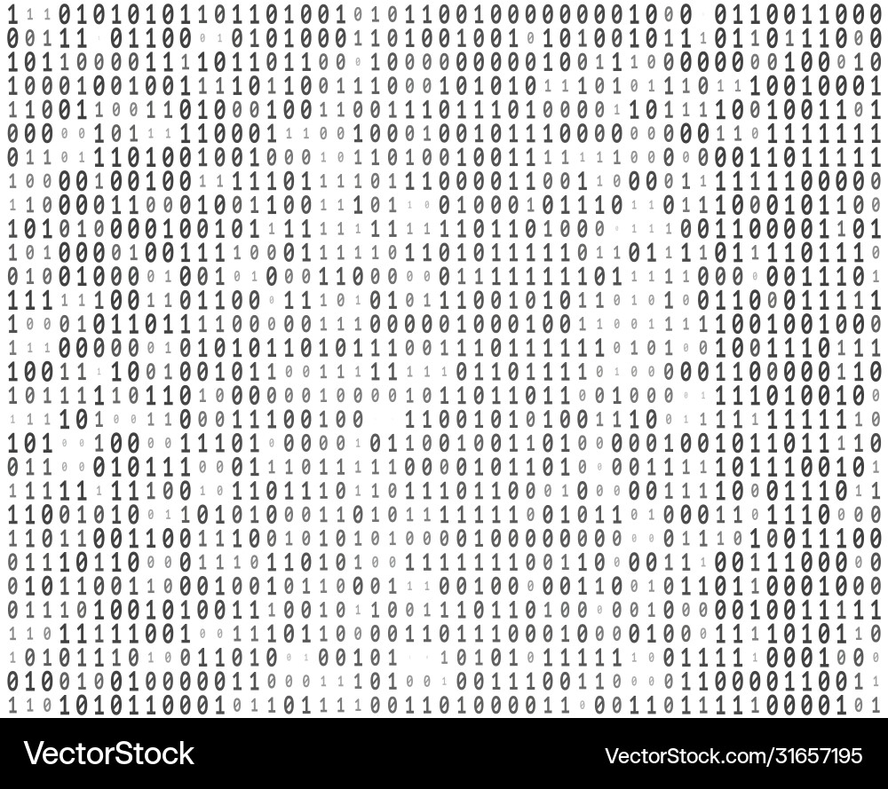 Binary Number Texture Vector Image