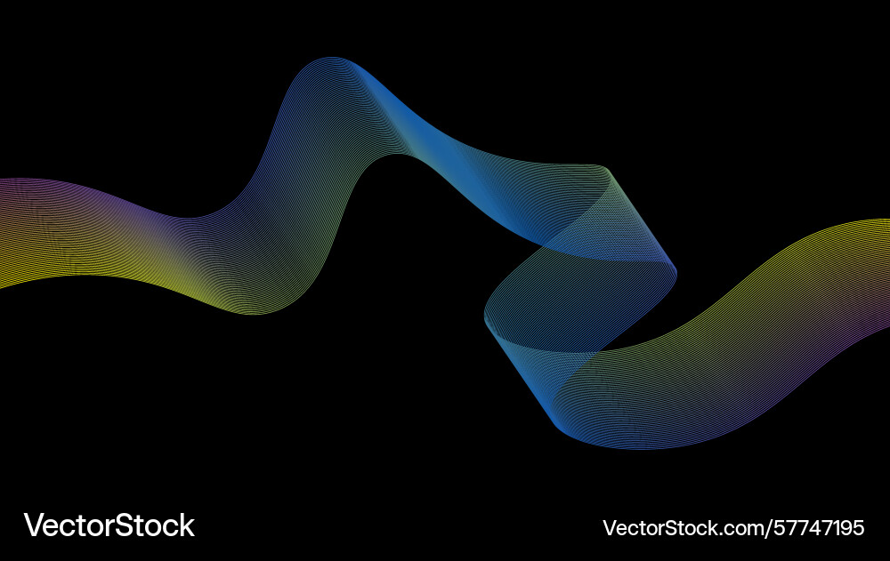 Blend curved wavy abstract gradient background Blend curved wavy abstract gradient background Vector Image