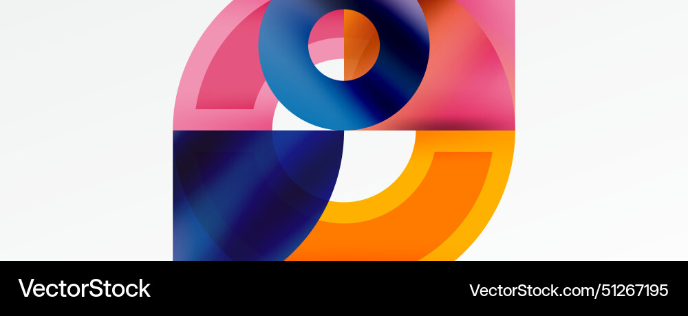 Round elements and circles geometric minimal Round elements and circles geometric minimal vector image