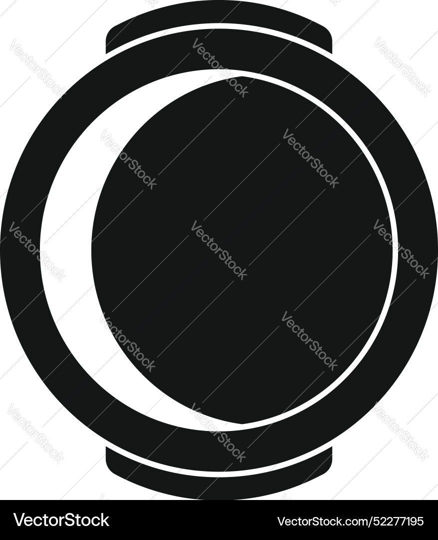 Simple icon of a smart watch displaying Simple icon of a smart watch displaying vector image