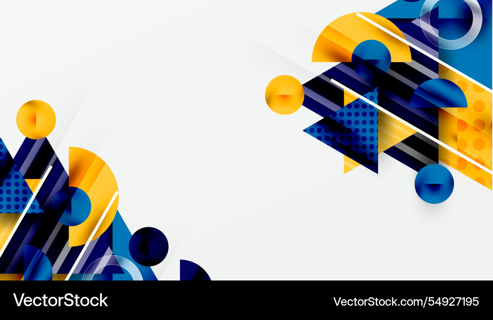 Sleek abstract background - layered triangles Vector Image