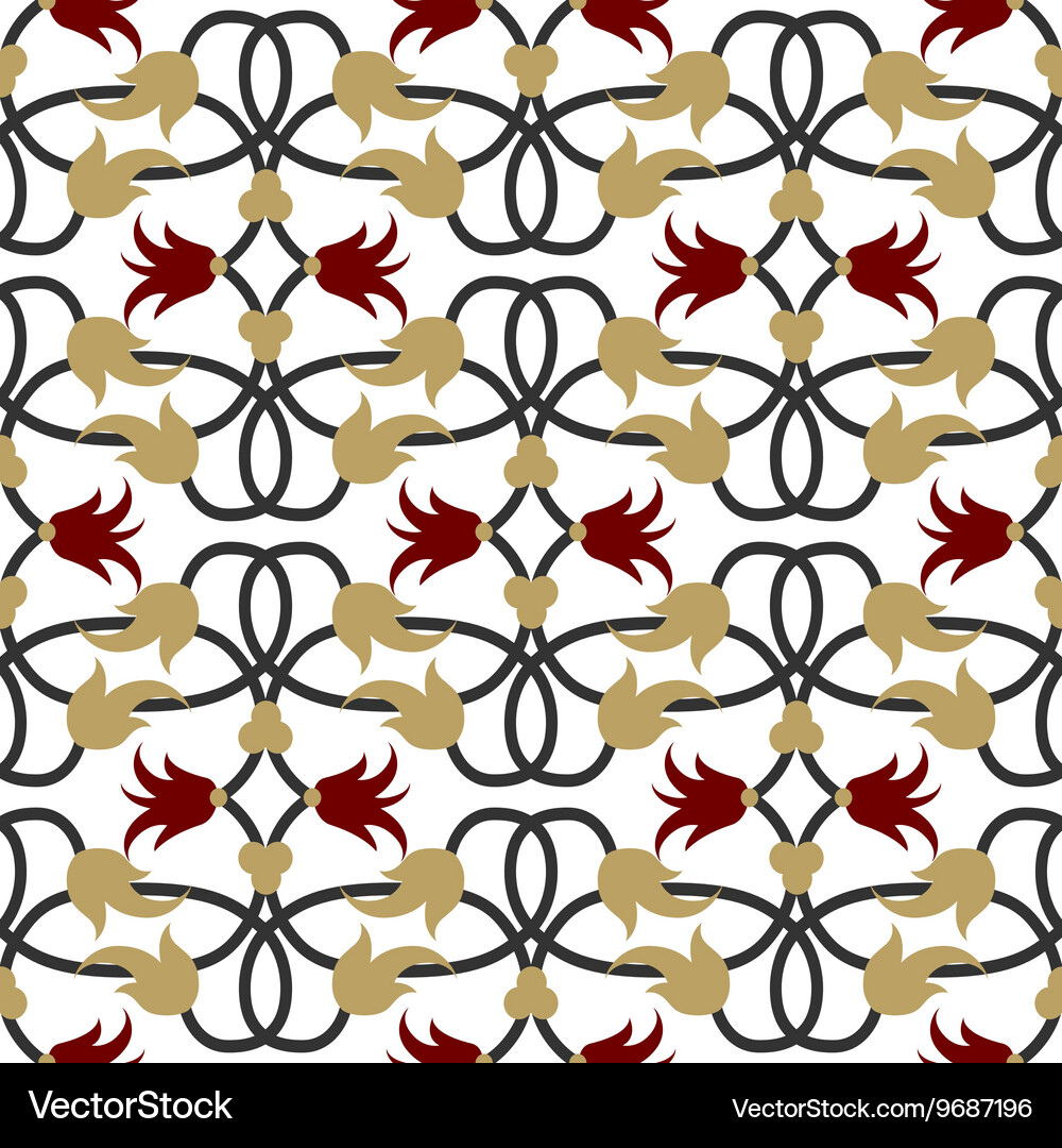 Damask seamless pattern background elegant Vector Image