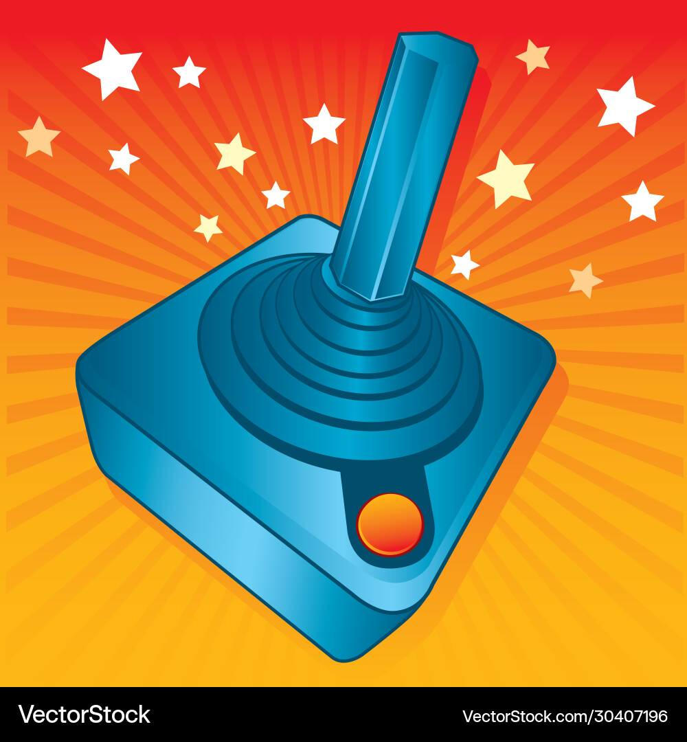 Retro Joystick Game Controller vector image