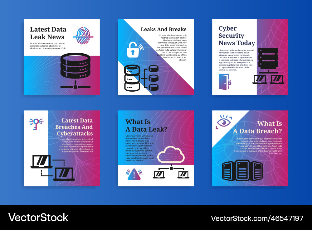 Data leaks cyber security news today hacker attack Data leaks cyber security news today hacker attack vector image