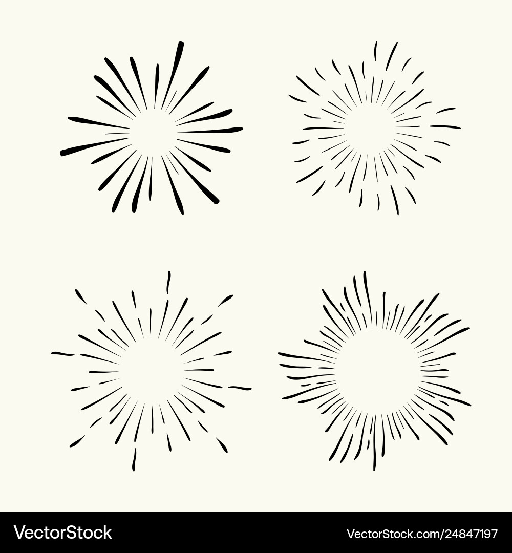 Geometrische radiale Linie Sonnenburst Sonne oder Sterne Geometrische radiale Linie Sonnenburst Sonne oder Sterne vektorbild