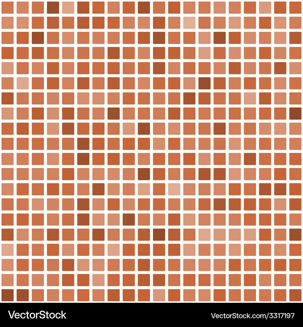 Reddish Squared Tile Pattern Vector Image