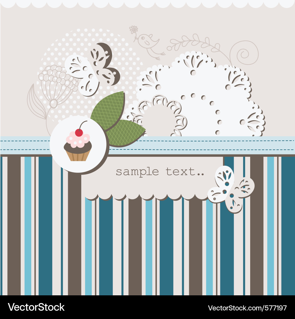 Scrapbooking Paper Pattern Vector Image