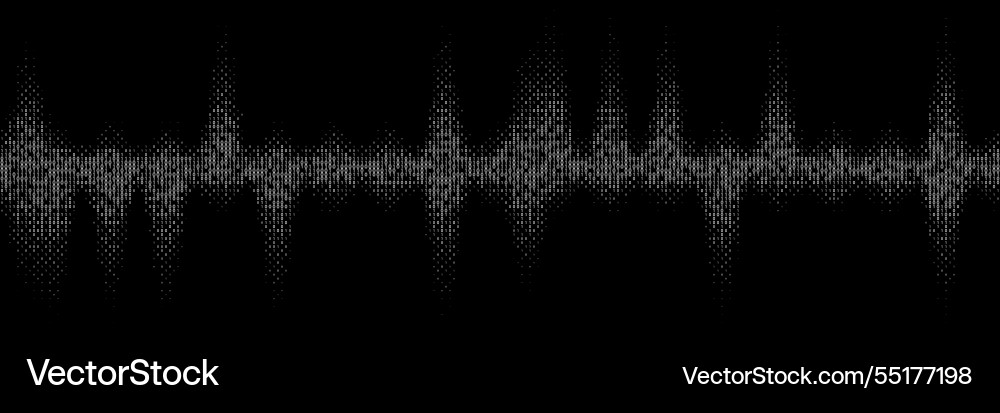 Binary Sine Wave Gradient vector image