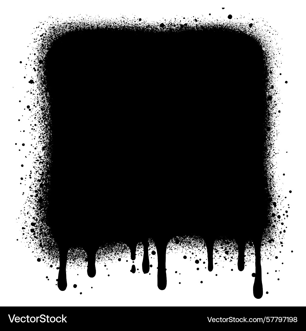 Black ink style spray blobs and stains Black ink style spray blobs and stains Vector Image