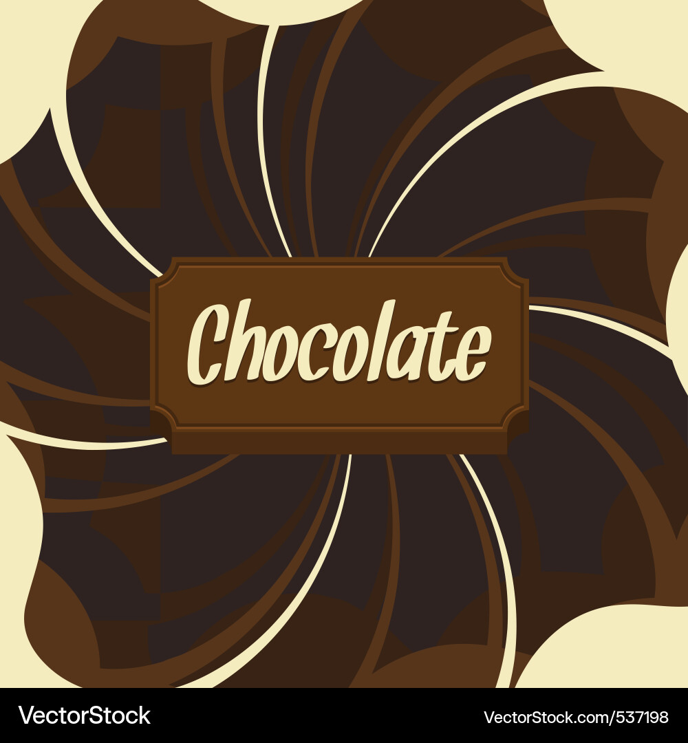 Chocolate background Vector Image