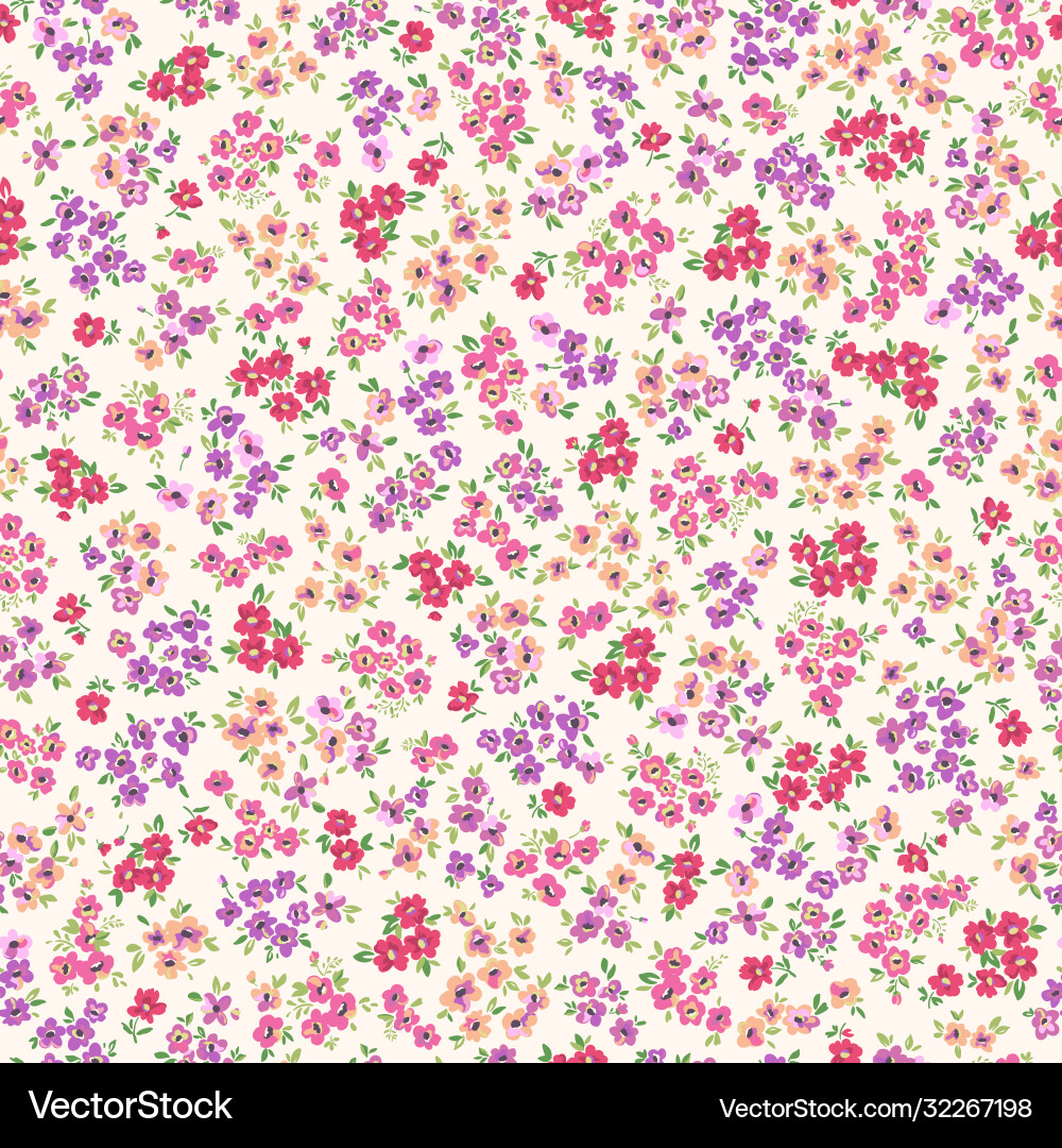 Floral Ditsy Flowers Pattern vector image