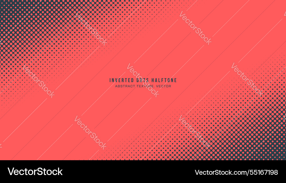 Inverted dots half tone pattern slanted border Inverted dots half tone pattern slanted border vector image
