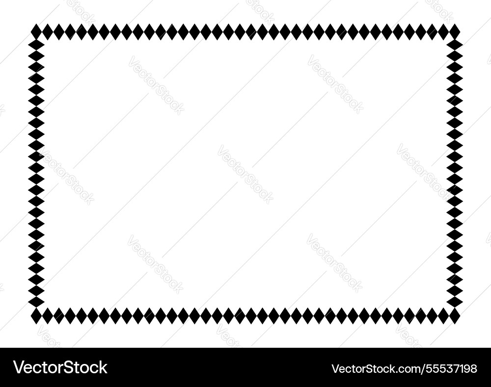 Rectangle a4 frame border graphic simple Vector Image