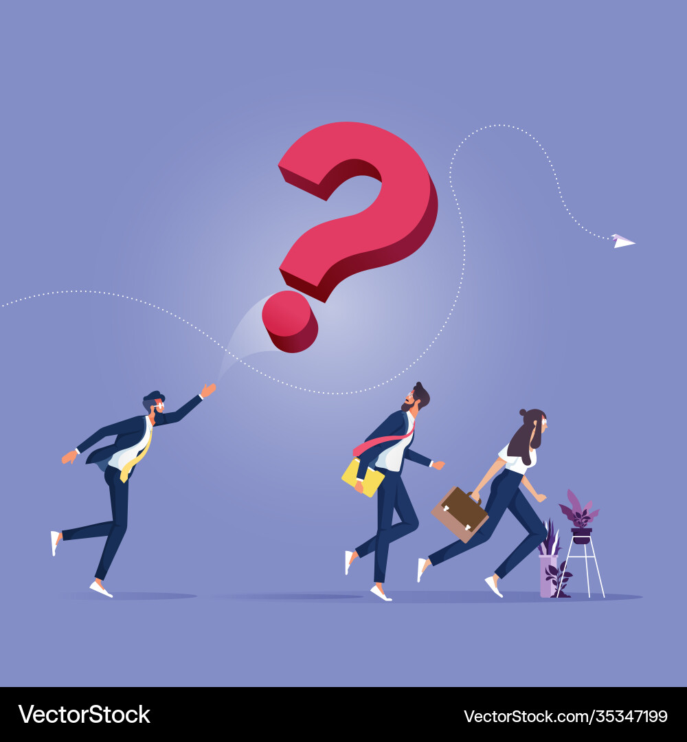 Business refuse problem solving concept Business refuse problem solving concept vector image