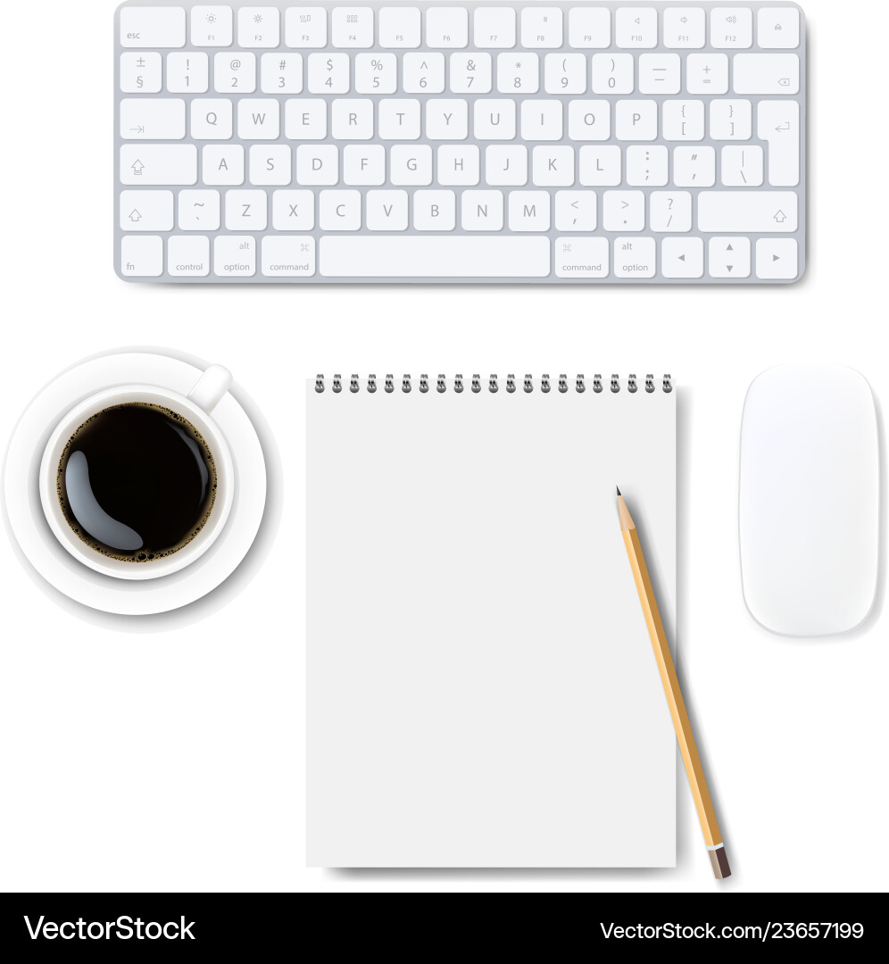 Computer Keyboard Set - Isolated Background vector image