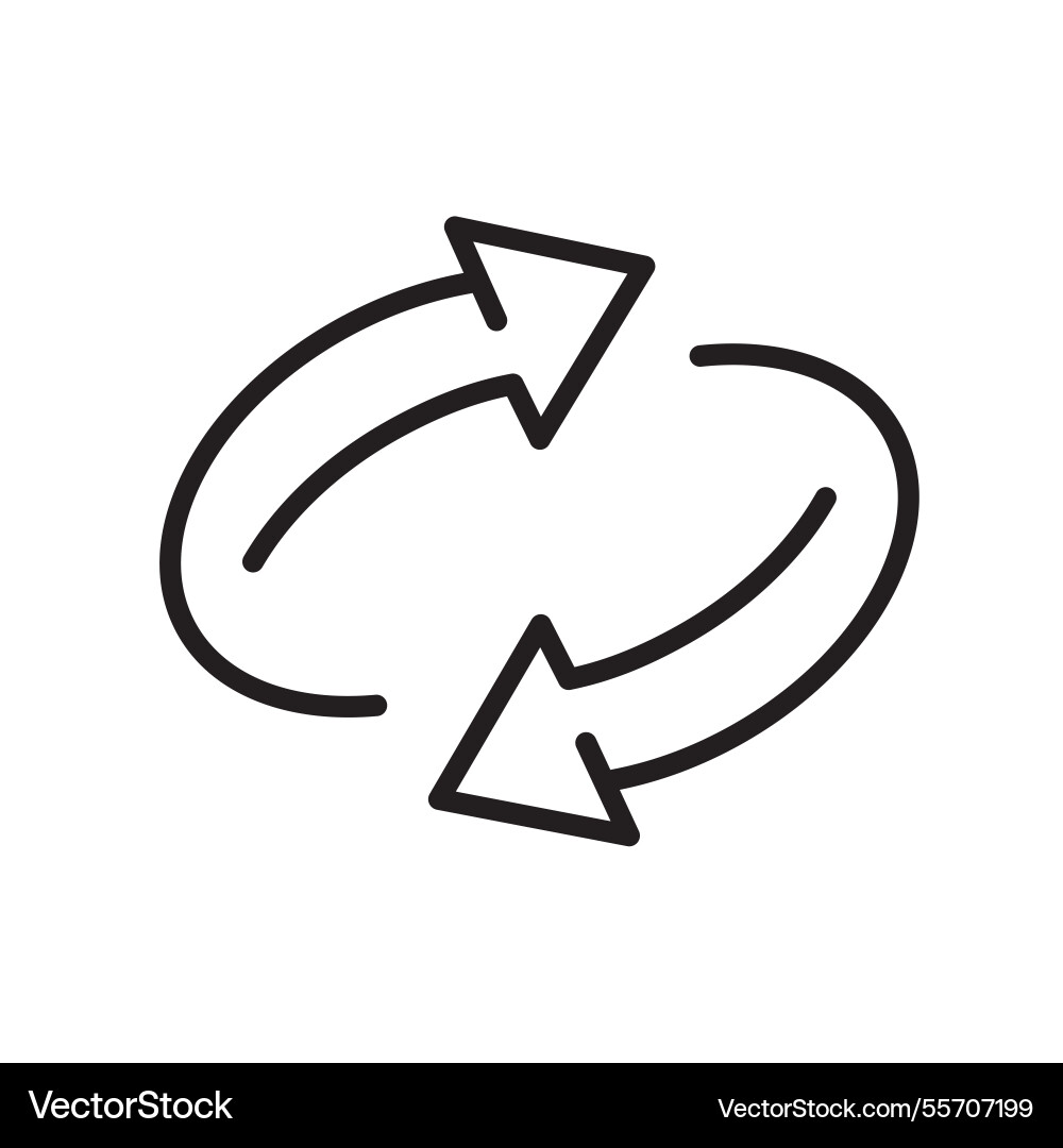 Double reverse arrow icon Double reverse arrow icon vector image