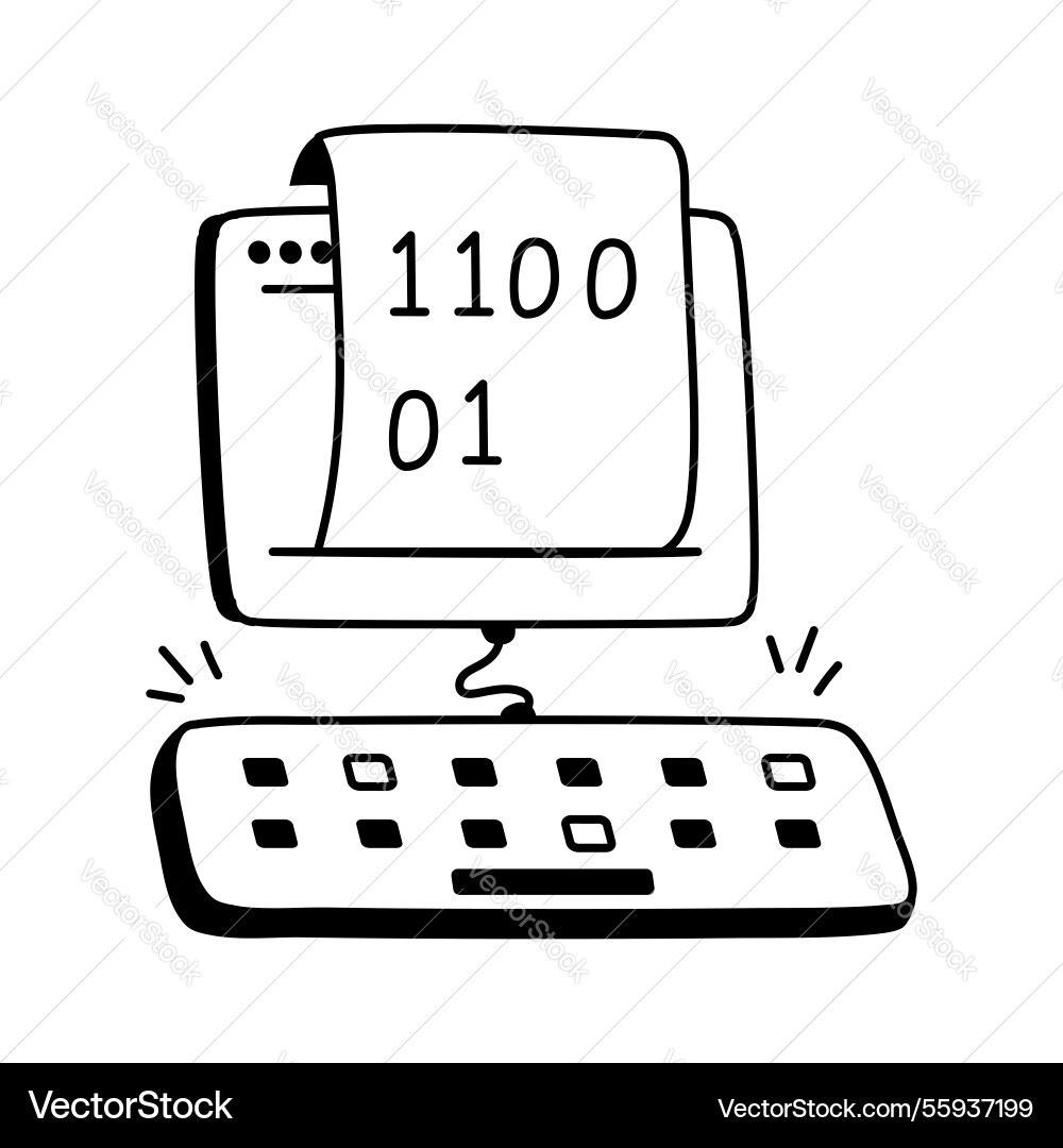 Web coding vector image