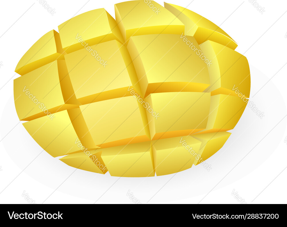 Freshness mango icon cartoon style Freshness mango icon cartoon style vector image