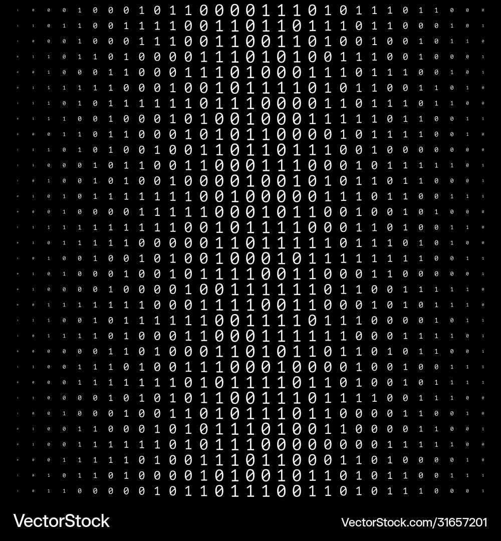 Binary Code Texture Vector Image