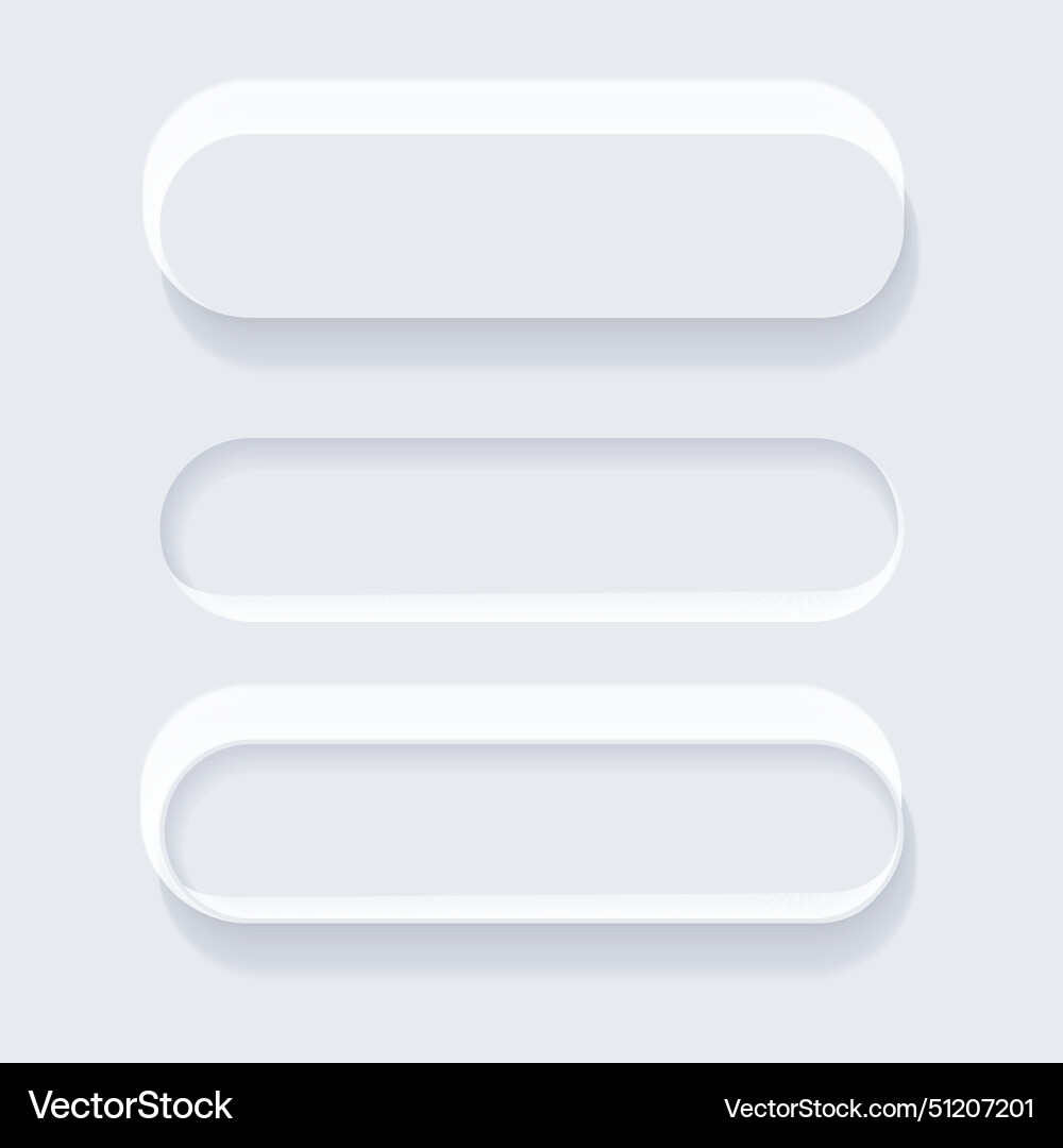 Button shadow round square app minimal modern Button shadow round square app minimal modern vector image
