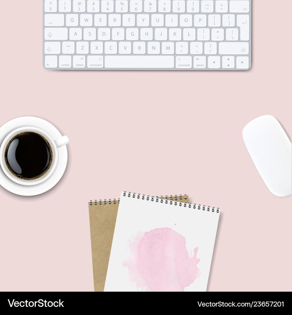 Computer keyboard frame isolated background vector image