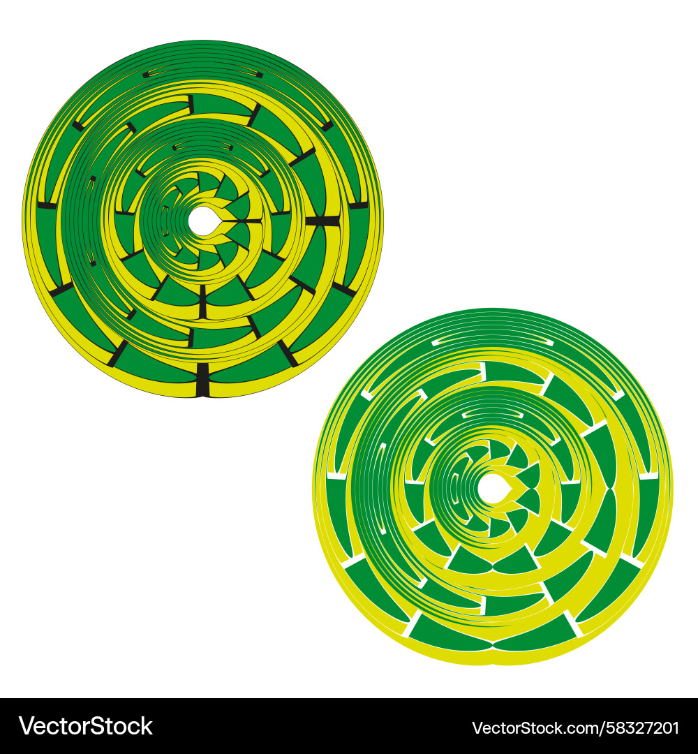 Dynamic Spiral Motion Pattern Vector Image