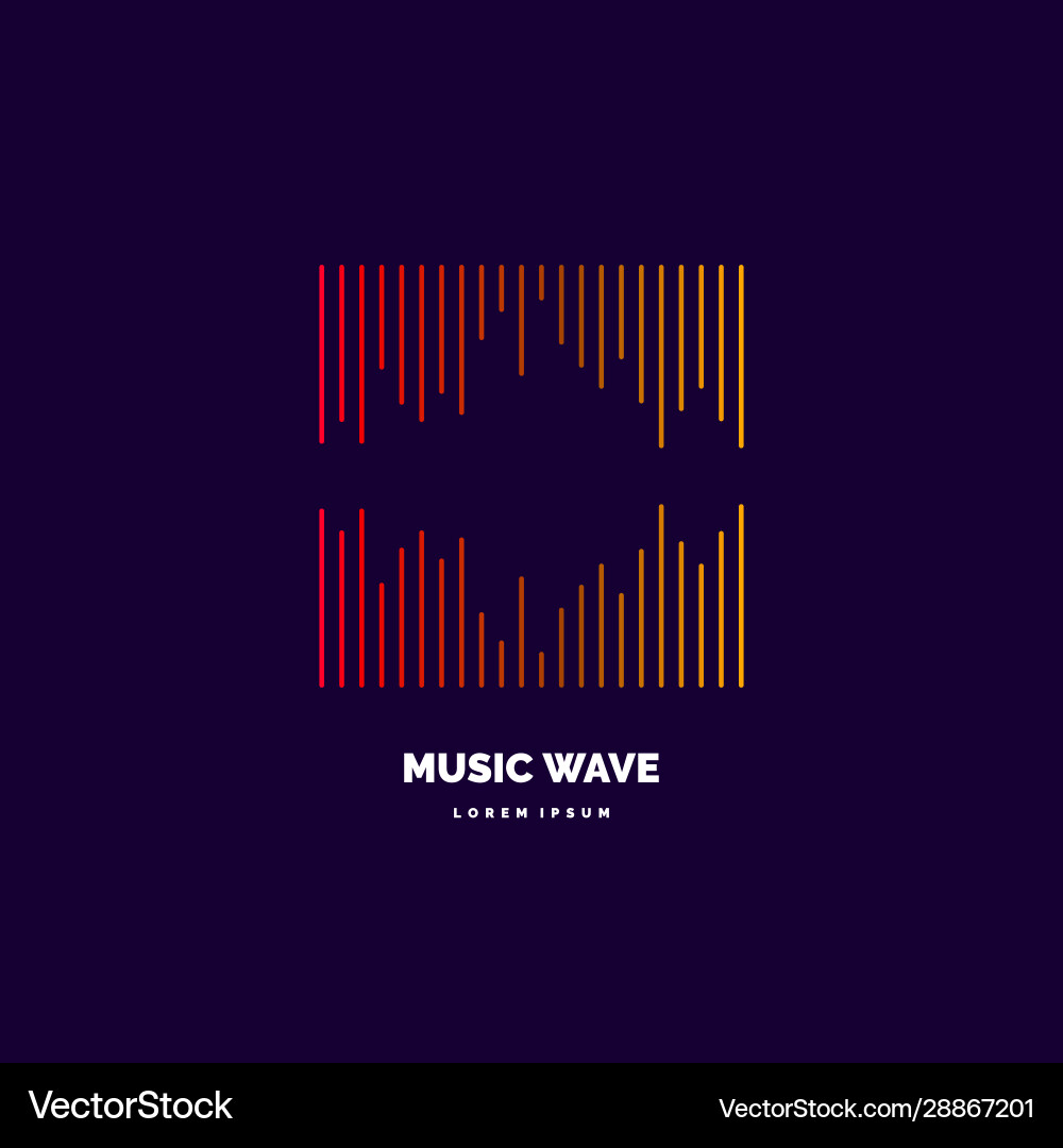 Equalizer Music Wave Royalty Free Vector Image