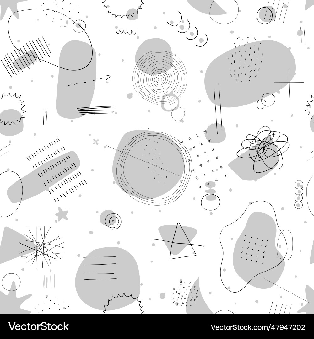 Abstract Line & Shape Pattern vector image