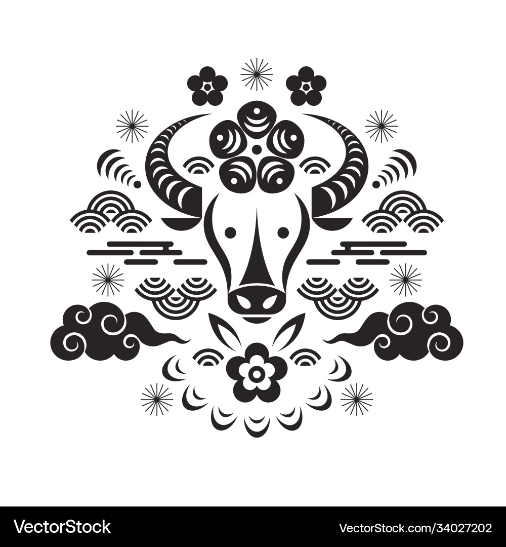 Chinese happy new year card Chinese happy new year card vector image