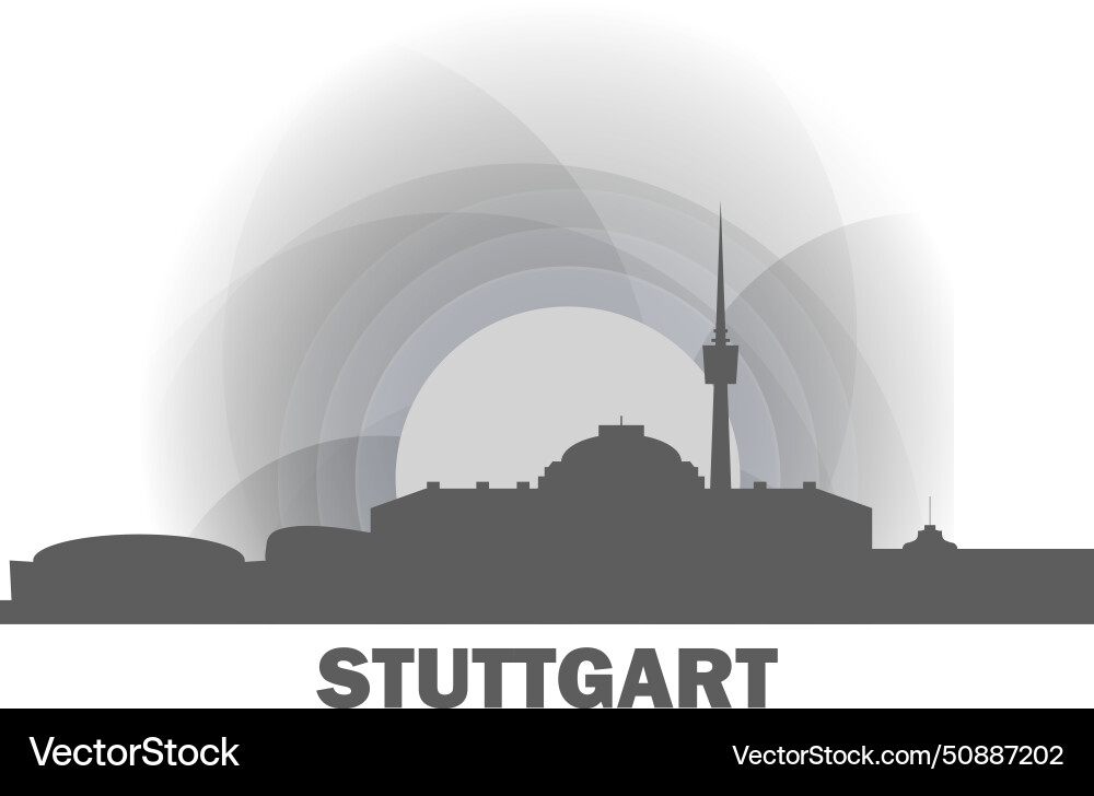 Germany stuttgart Royalty Free Vector Image - VectorStock