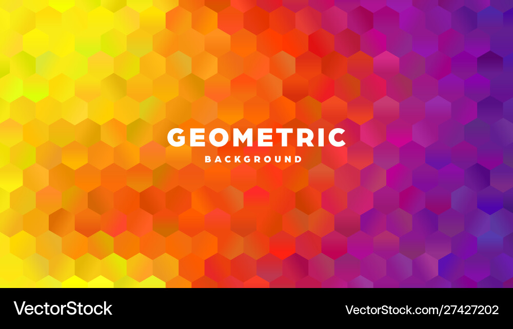 Hexagonal polygonal abstract background colorful Hexagonal polygonal abstract background colorful vector image