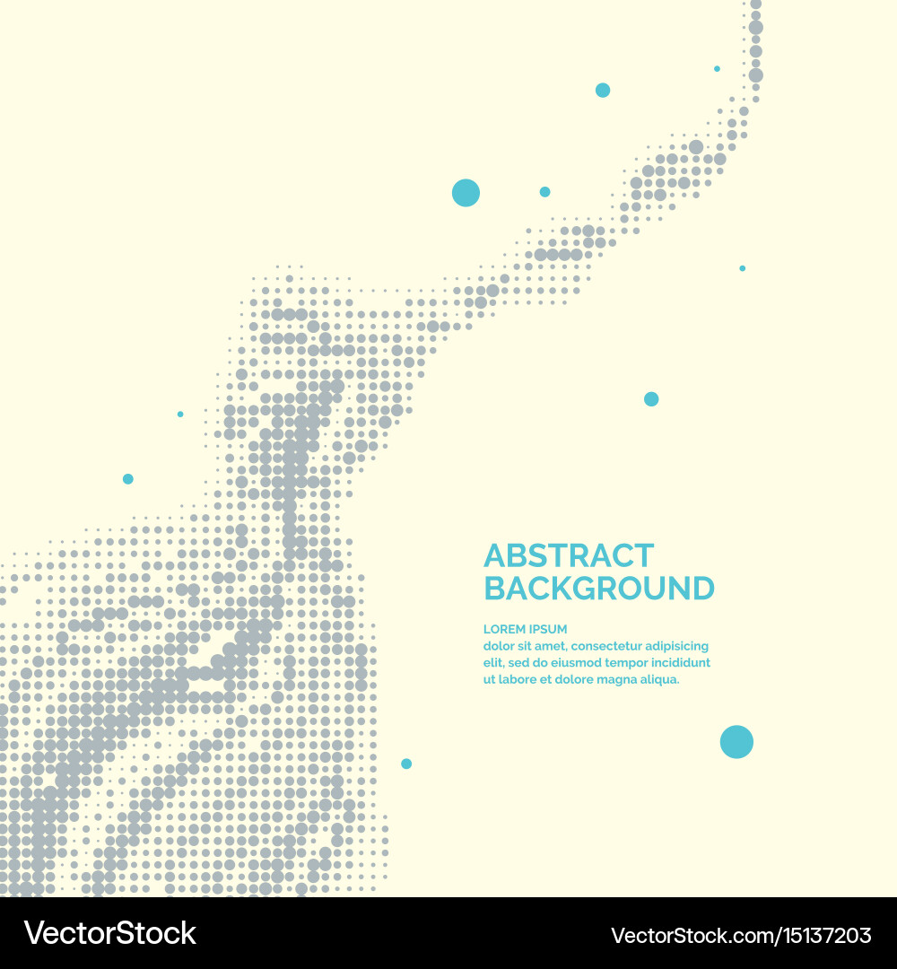 Abstract background with a colored dynamic vector image