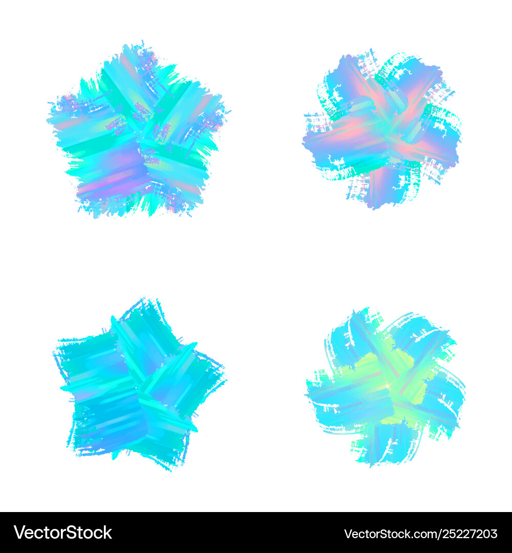 Abstract Color Splash Elements vector image