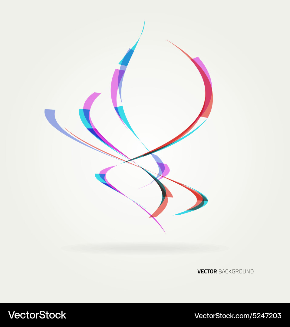 Abstract colorful background with wave vector image