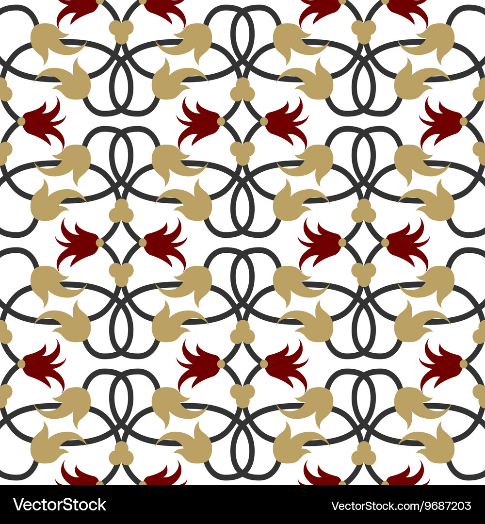 Damask seamless pattern background elegant Vector Image