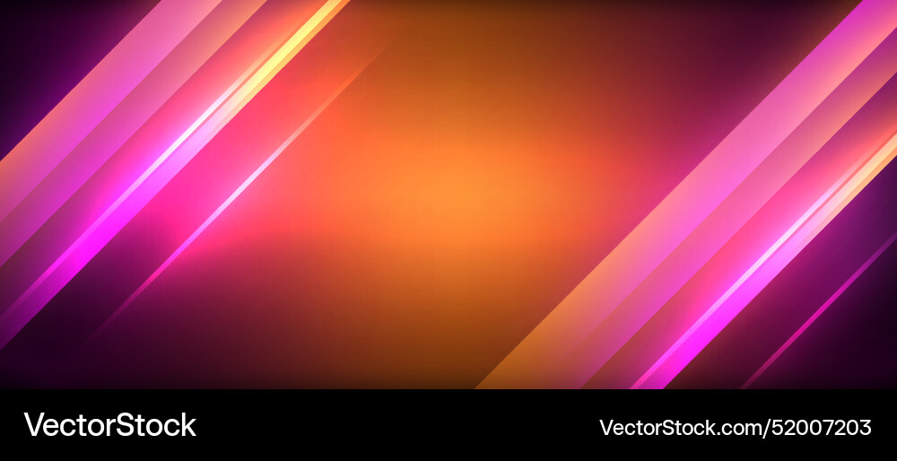 Neon dynamic diagonal light rays background Neon dynamic diagonal light rays background Vector Image