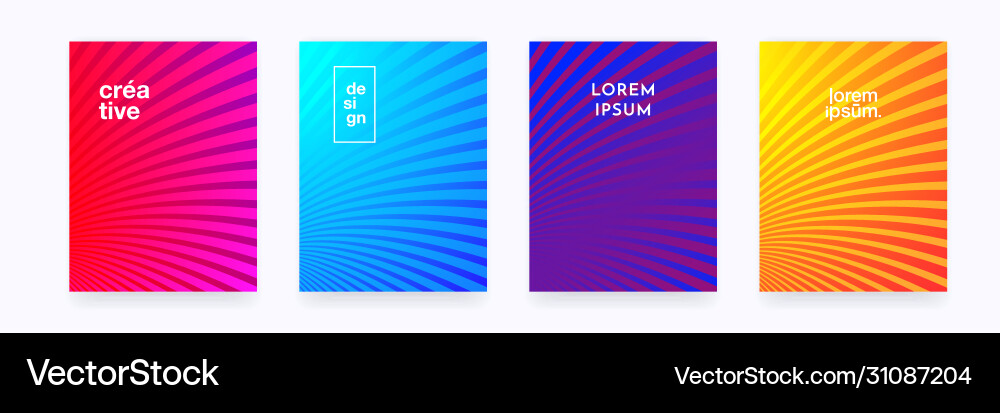 Abstract Wave Gradient Pattern vector image