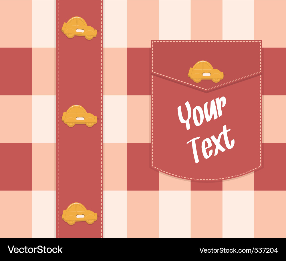 Cloth background with buttons vector image