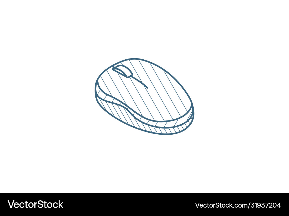 Isometric Computer Mouse Icon vector image