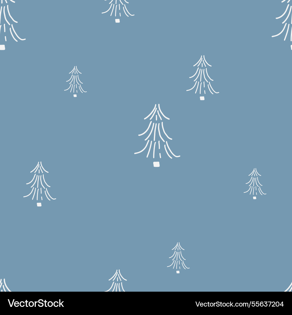 Scandi pattern with forest Scandi pattern with forest vector image