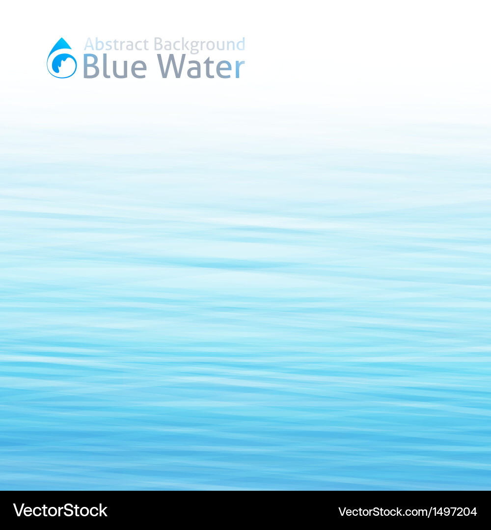 Water Background - Blue Waves Vector Image