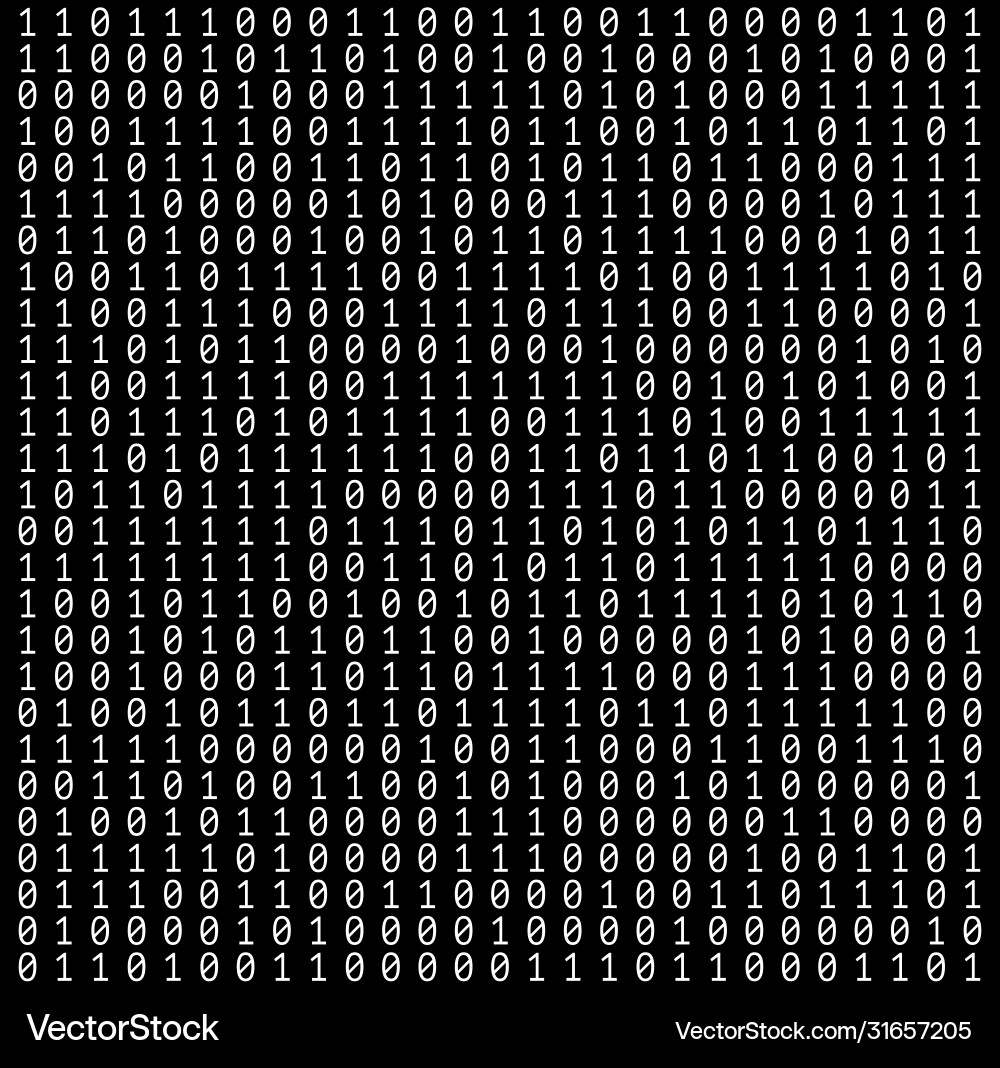 Binary Number Texture Vector Image
