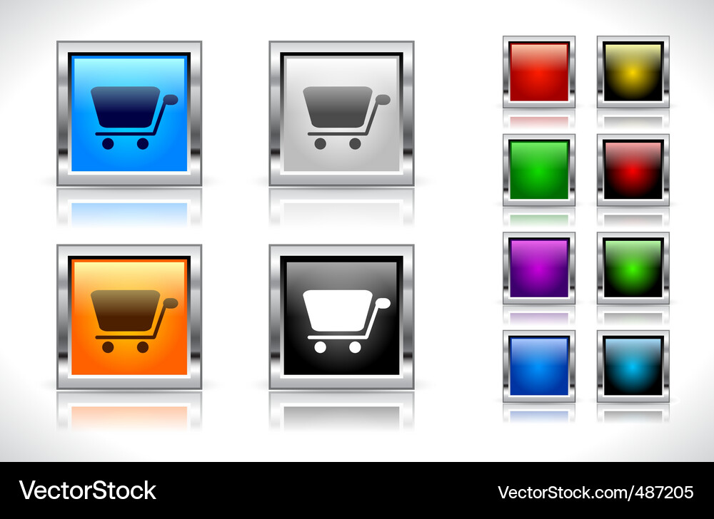 Buttons for web design Vector Image